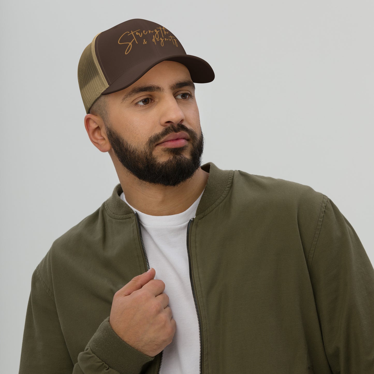 Strength & dignity trucker hat