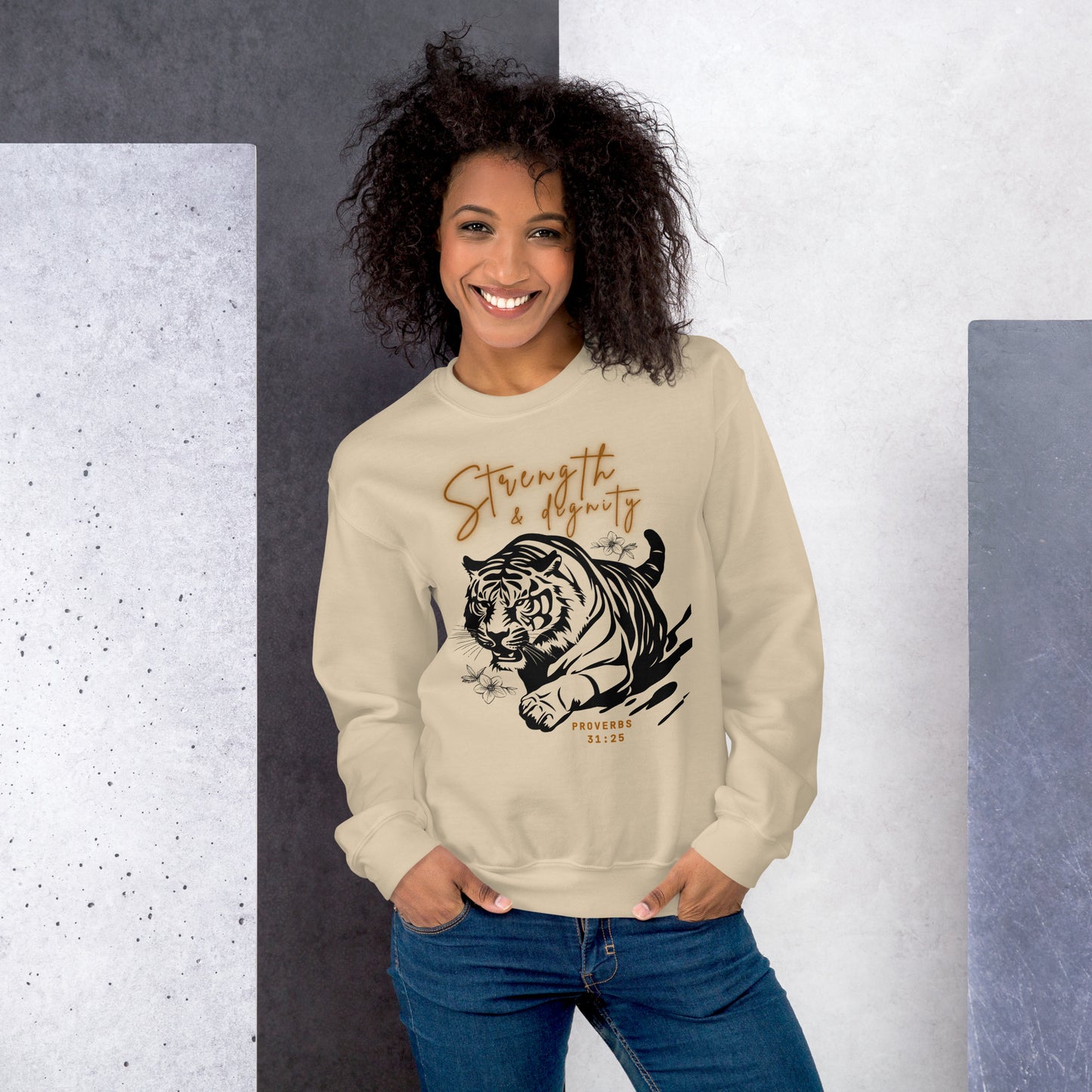 Strength & dignity crewneck