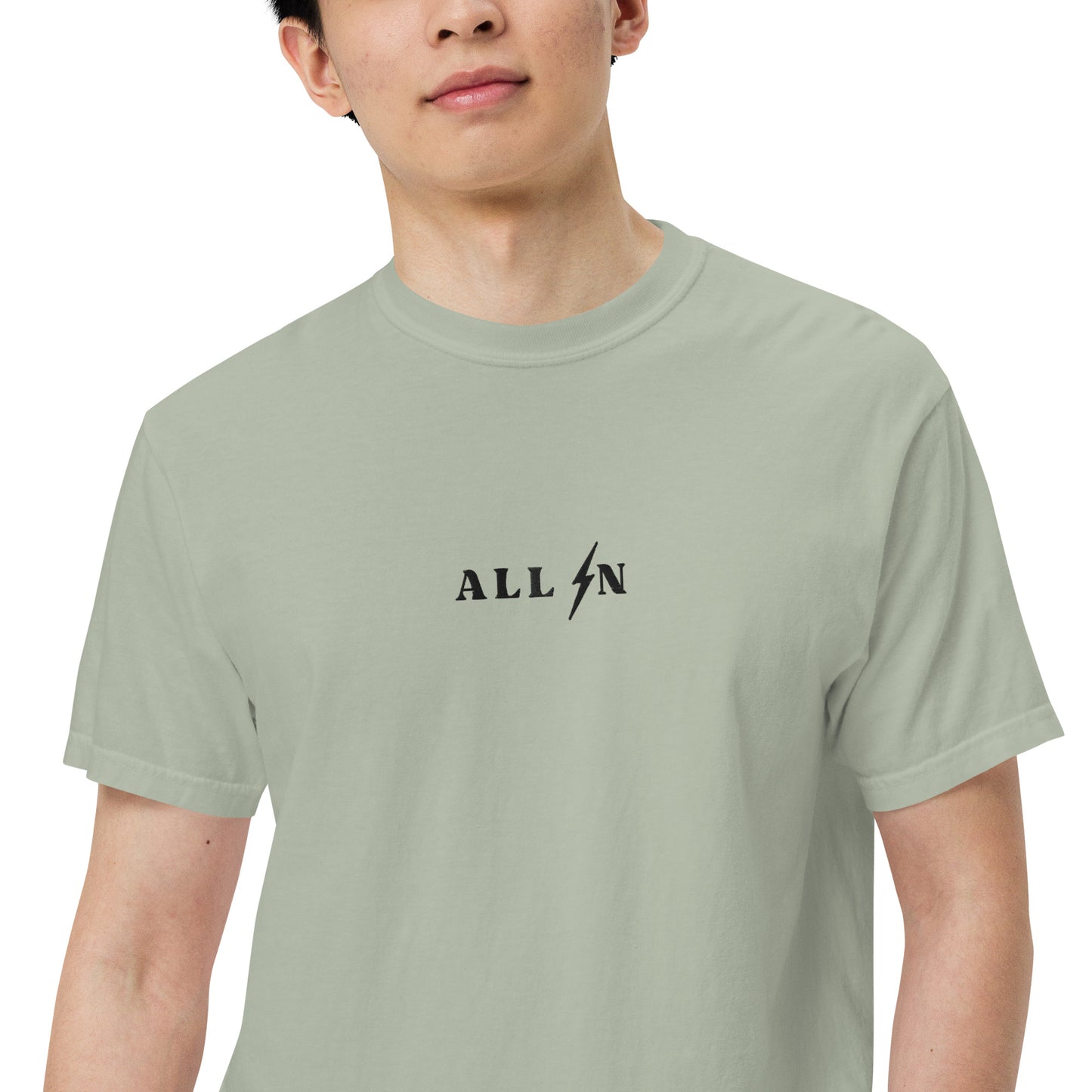 ALL IN black logo tshirt