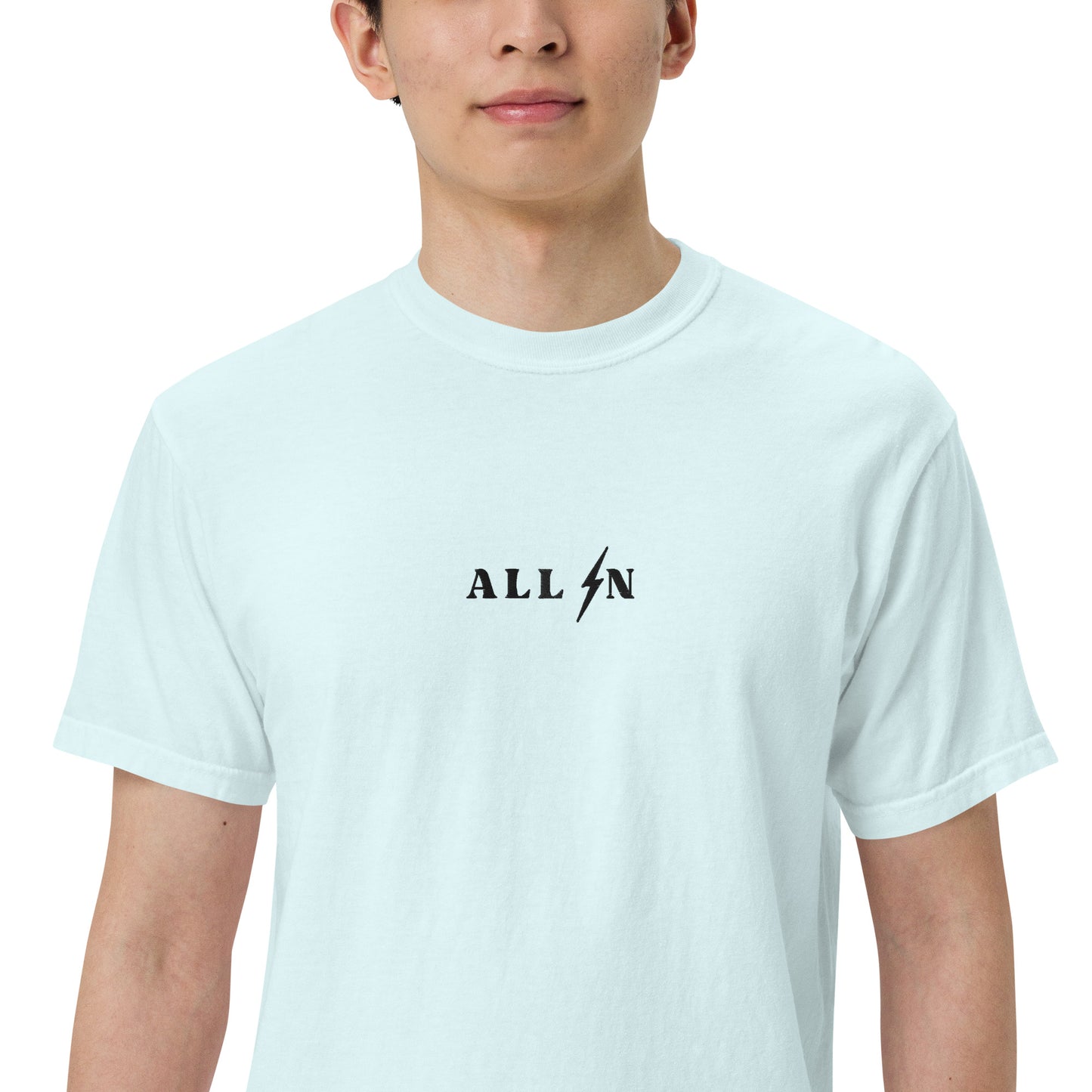 ALL IN black logo tshirt