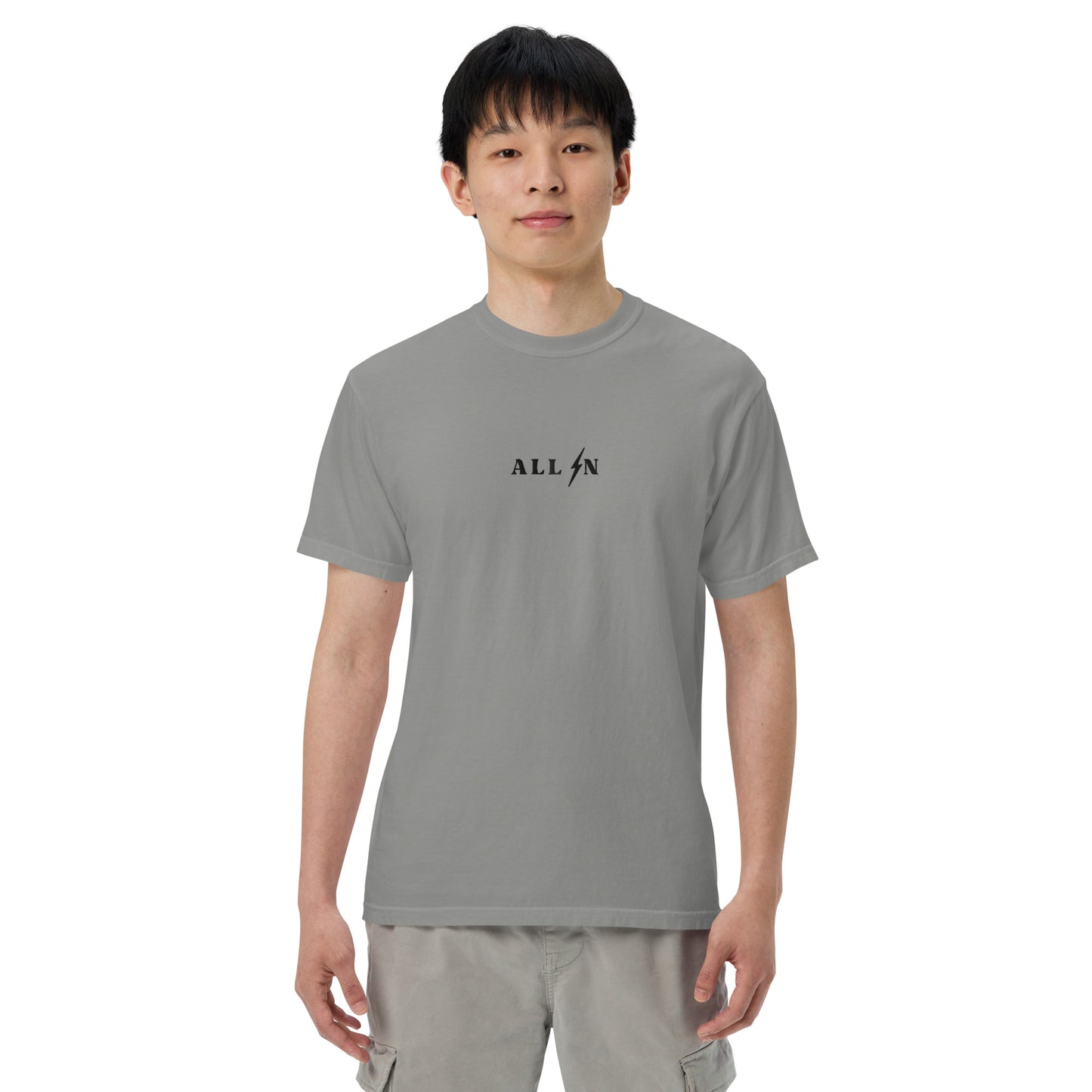 ALL IN black logo tshirt