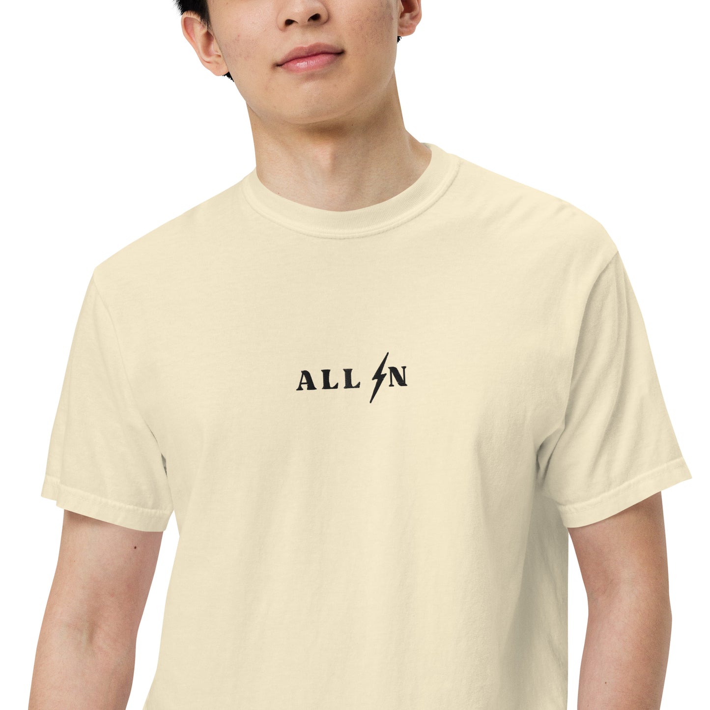 ALL IN black logo tshirt