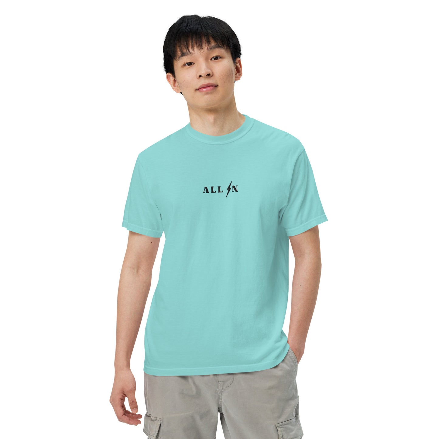 ALL IN black logo tshirt
