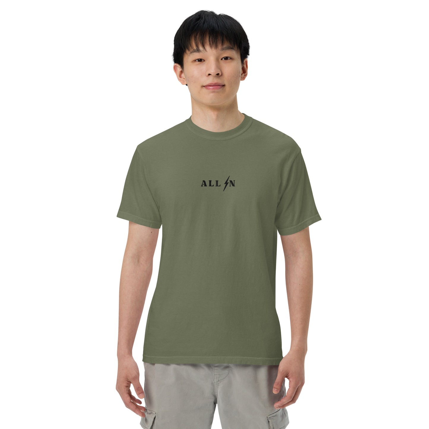 ALL IN black logo tshirt
