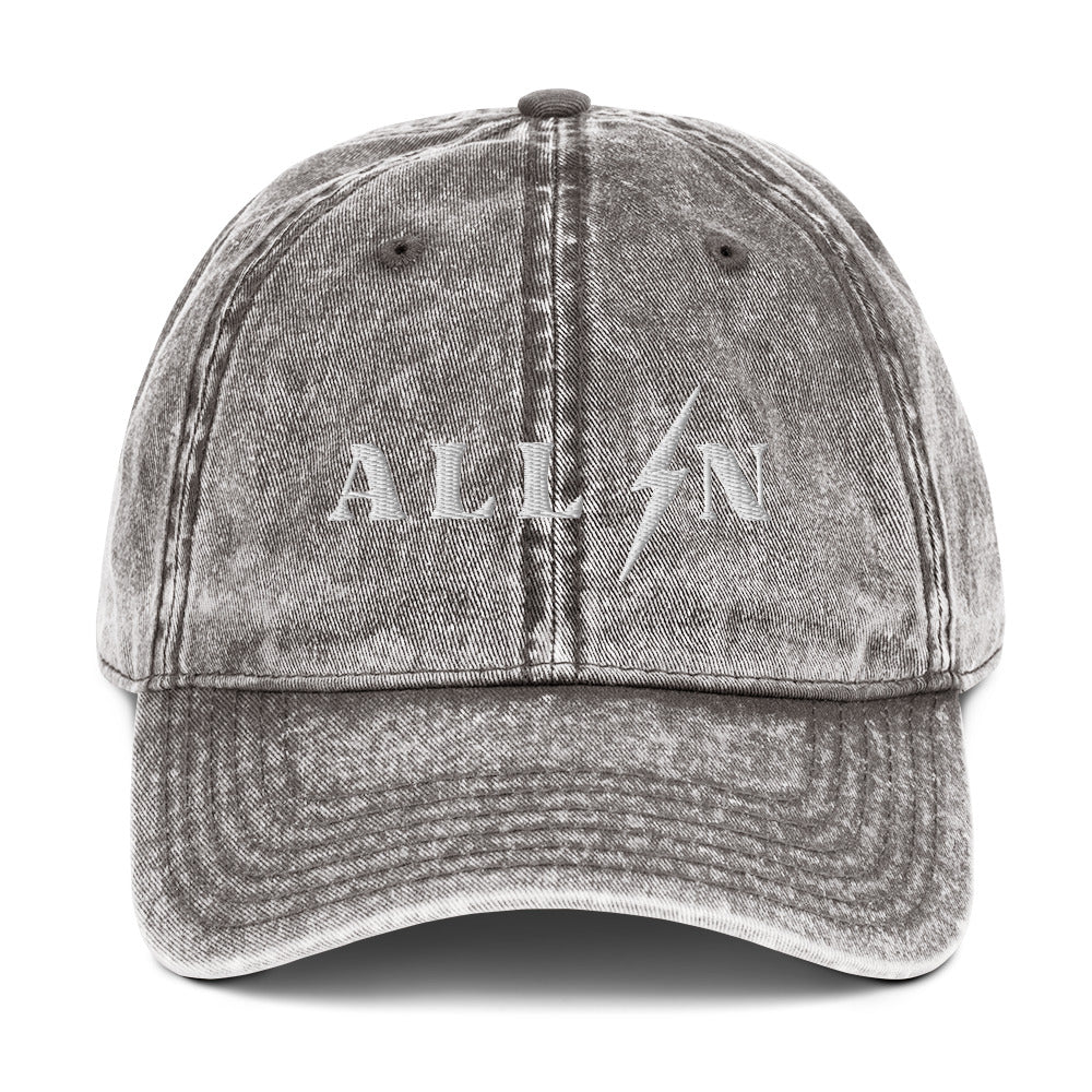 ALL IN washed out dad cap