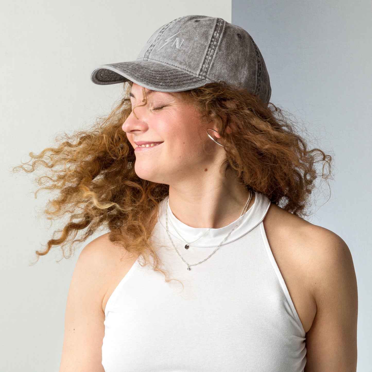 ALL IN washed out dad cap