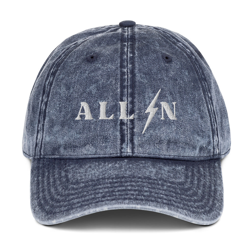 ALL IN washed out dad cap