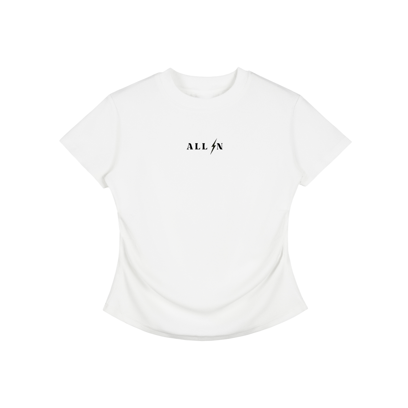 Vintage Washed Bodycon Cotton T-Shirt