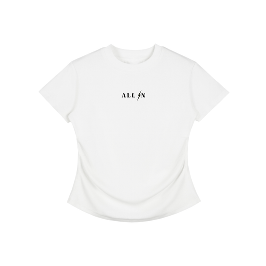 Vintage Washed Bodycon Cotton T-Shirt