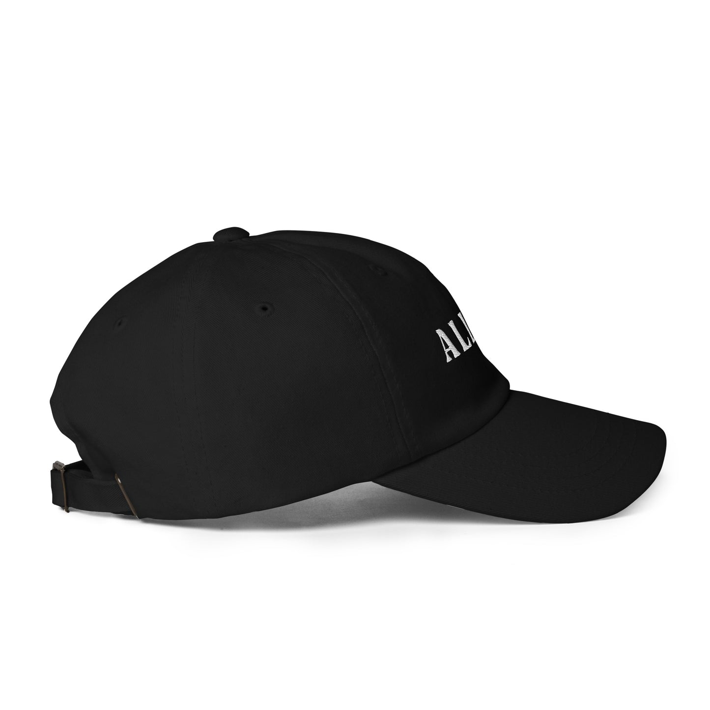 ALL IN white logo dad cap