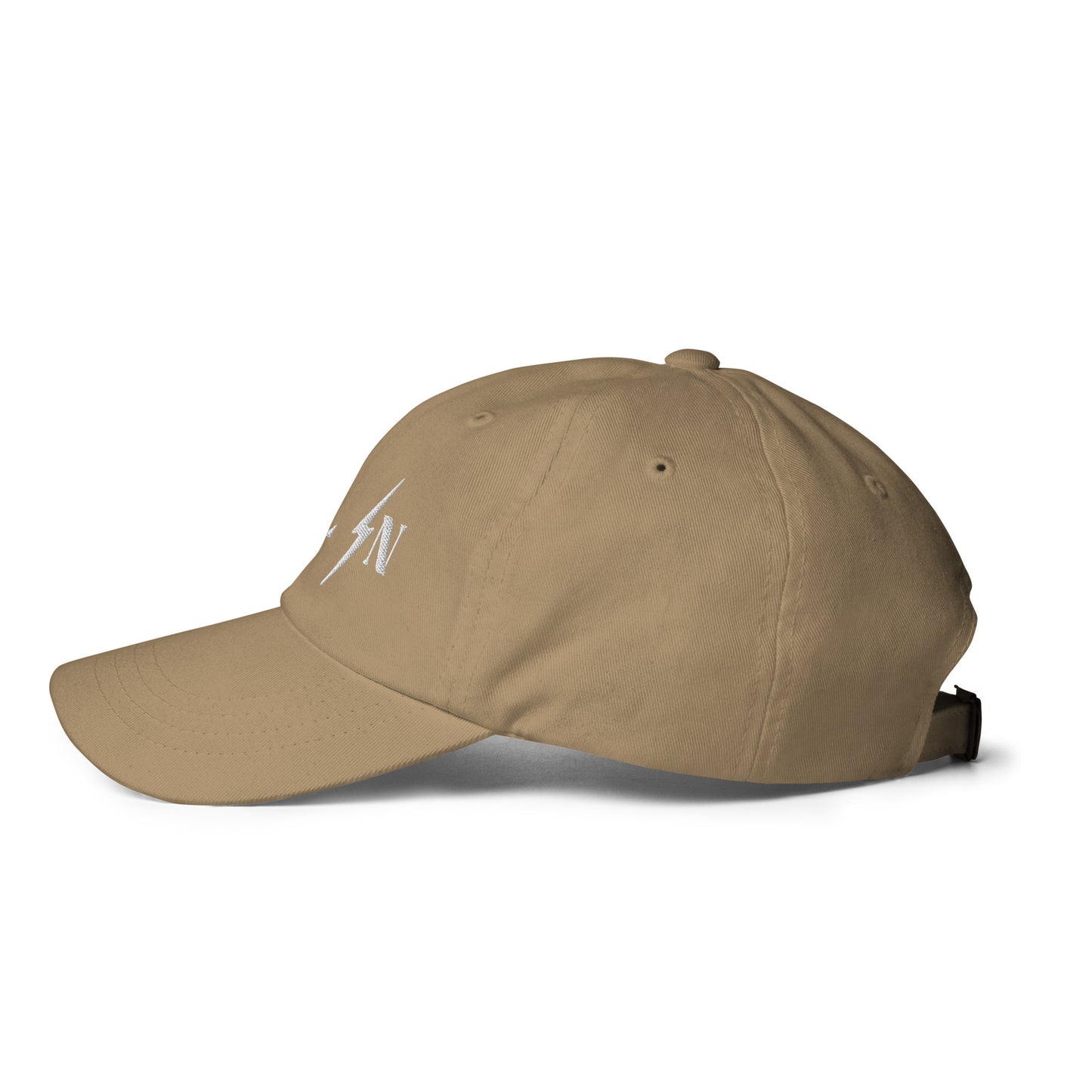 ALL IN white logo dad cap