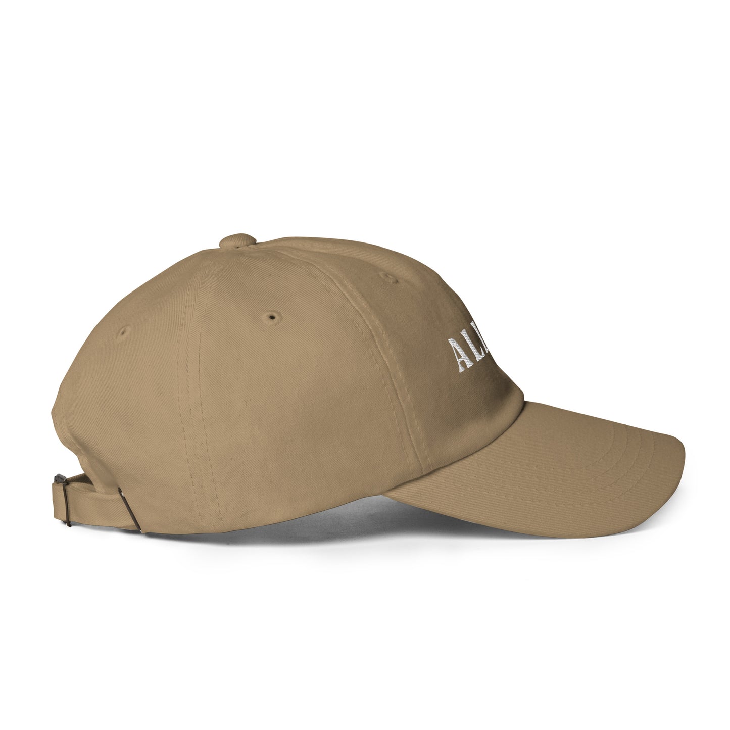 ALL IN white logo dad cap