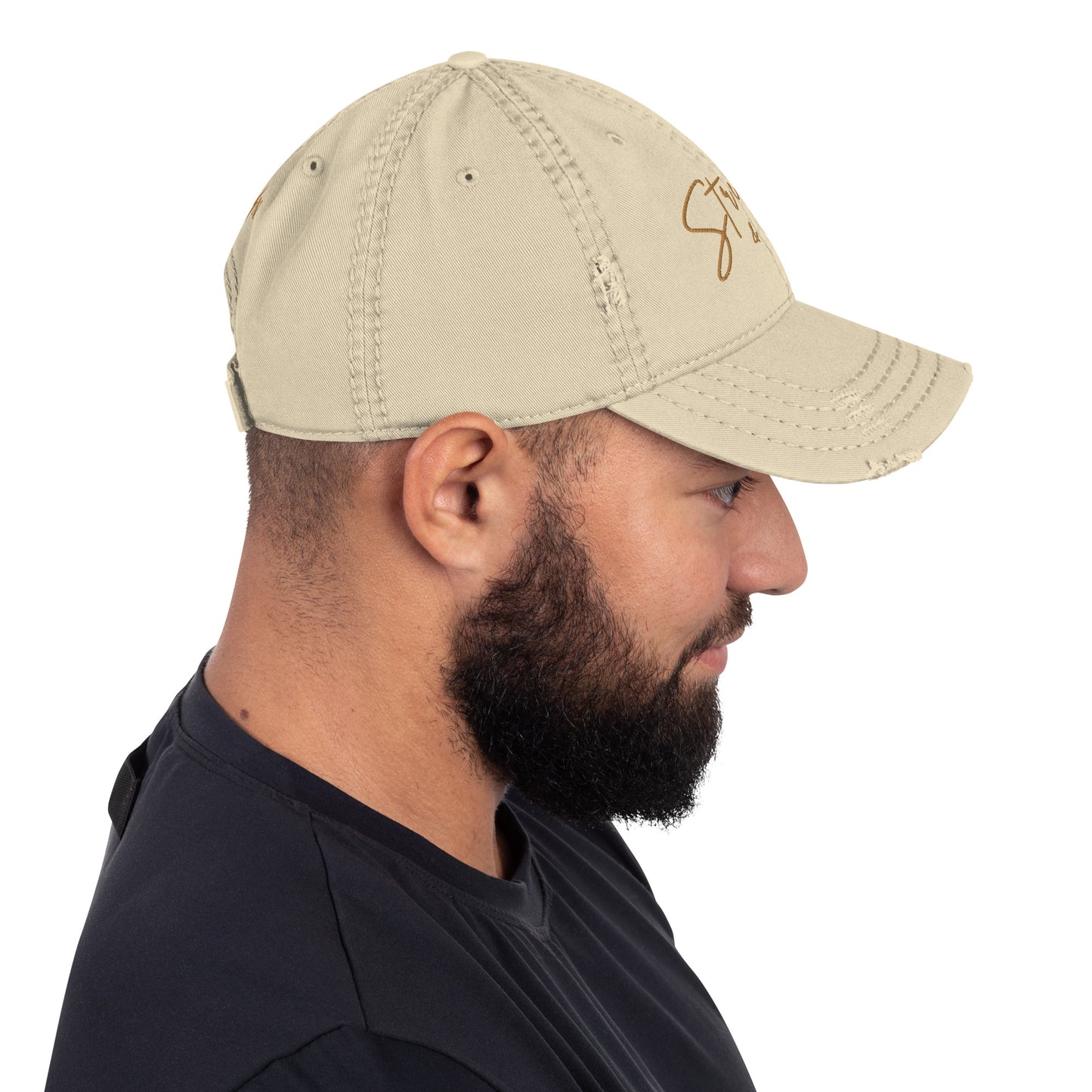 Strength & dignity distressed cap