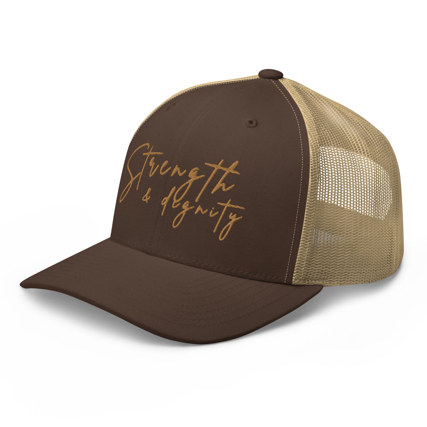 Strength & dignity trucker hat