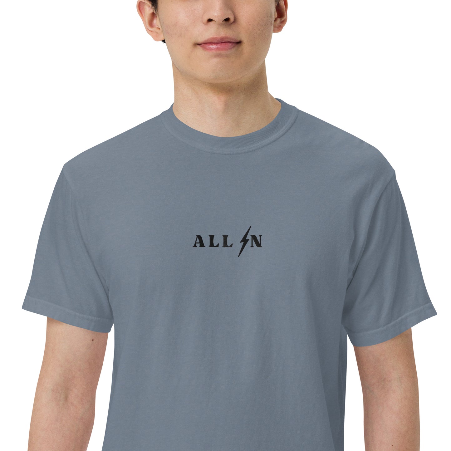 ALL IN black logo tshirt