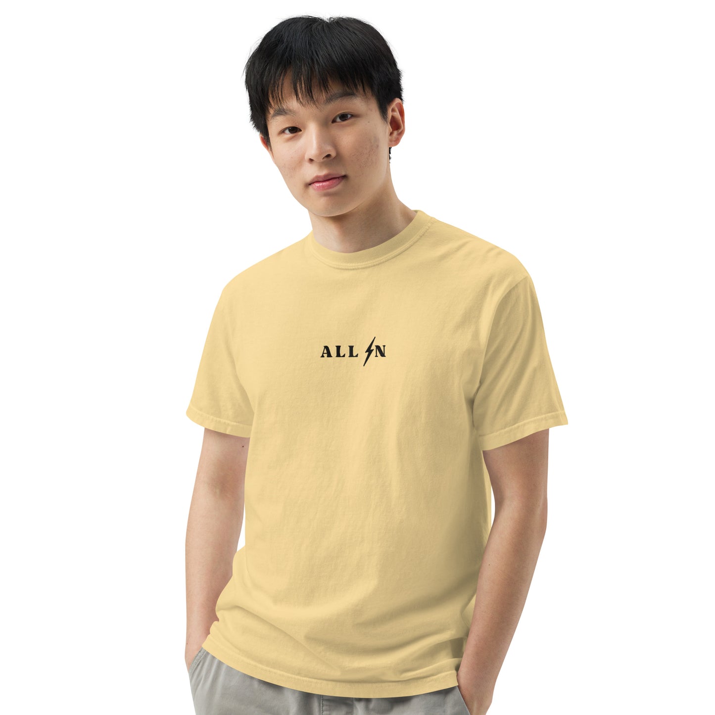 ALL IN black logo tshirt