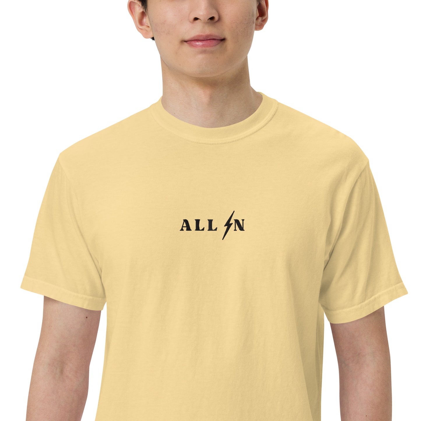 ALL IN black logo tshirt