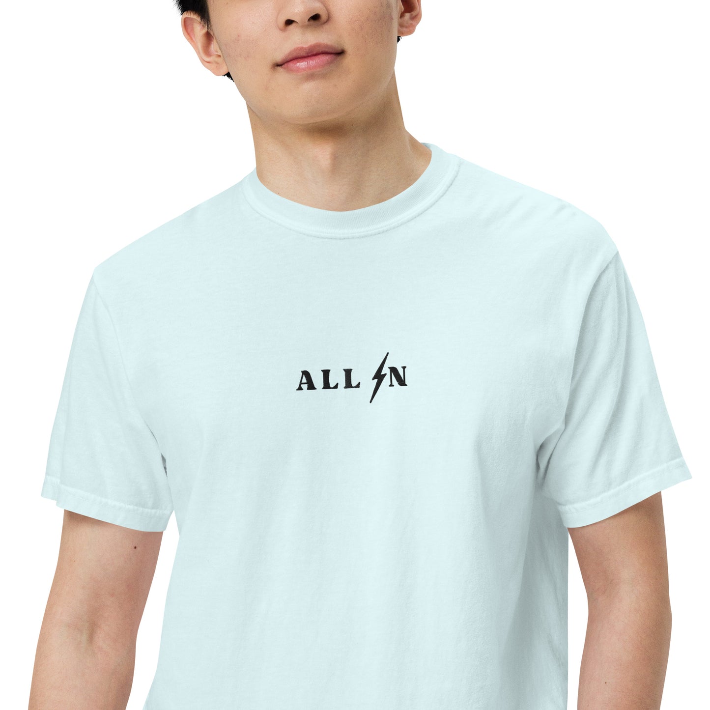 ALL IN black logo tshirt