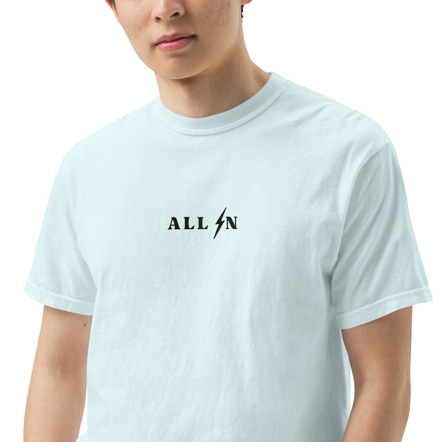 ALL IN black logo tshirt