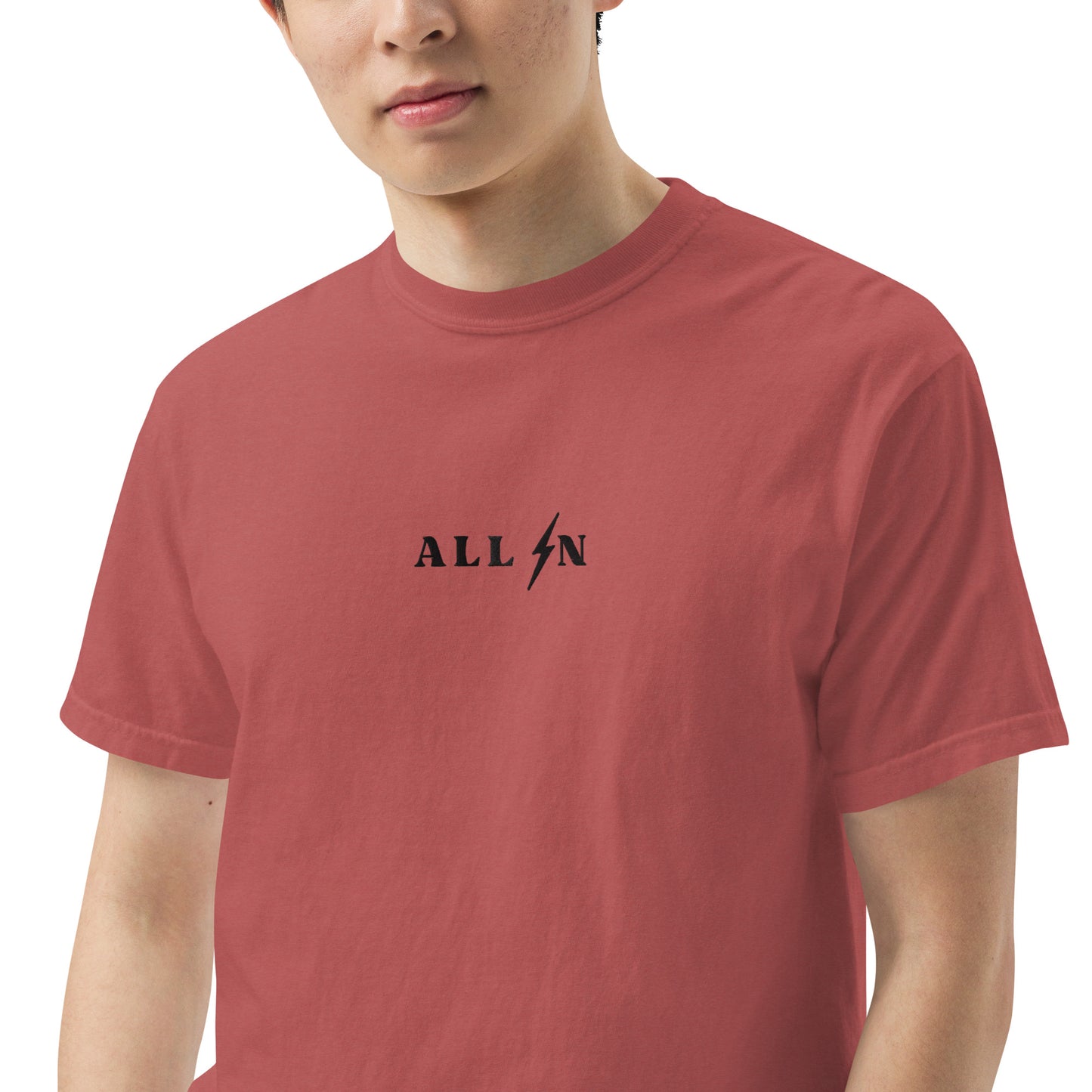 ALL IN black logo tshirt