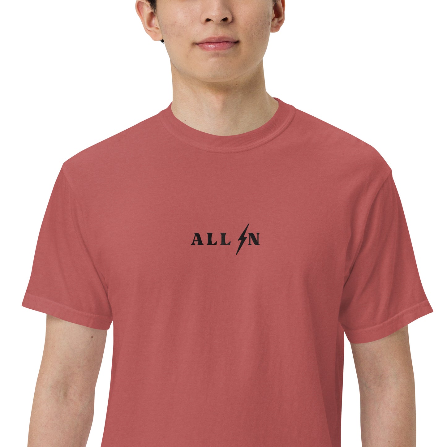 ALL IN black logo tshirt