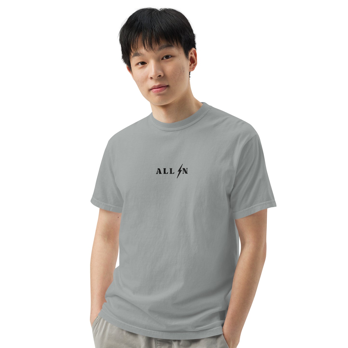 ALL IN black logo tshirt