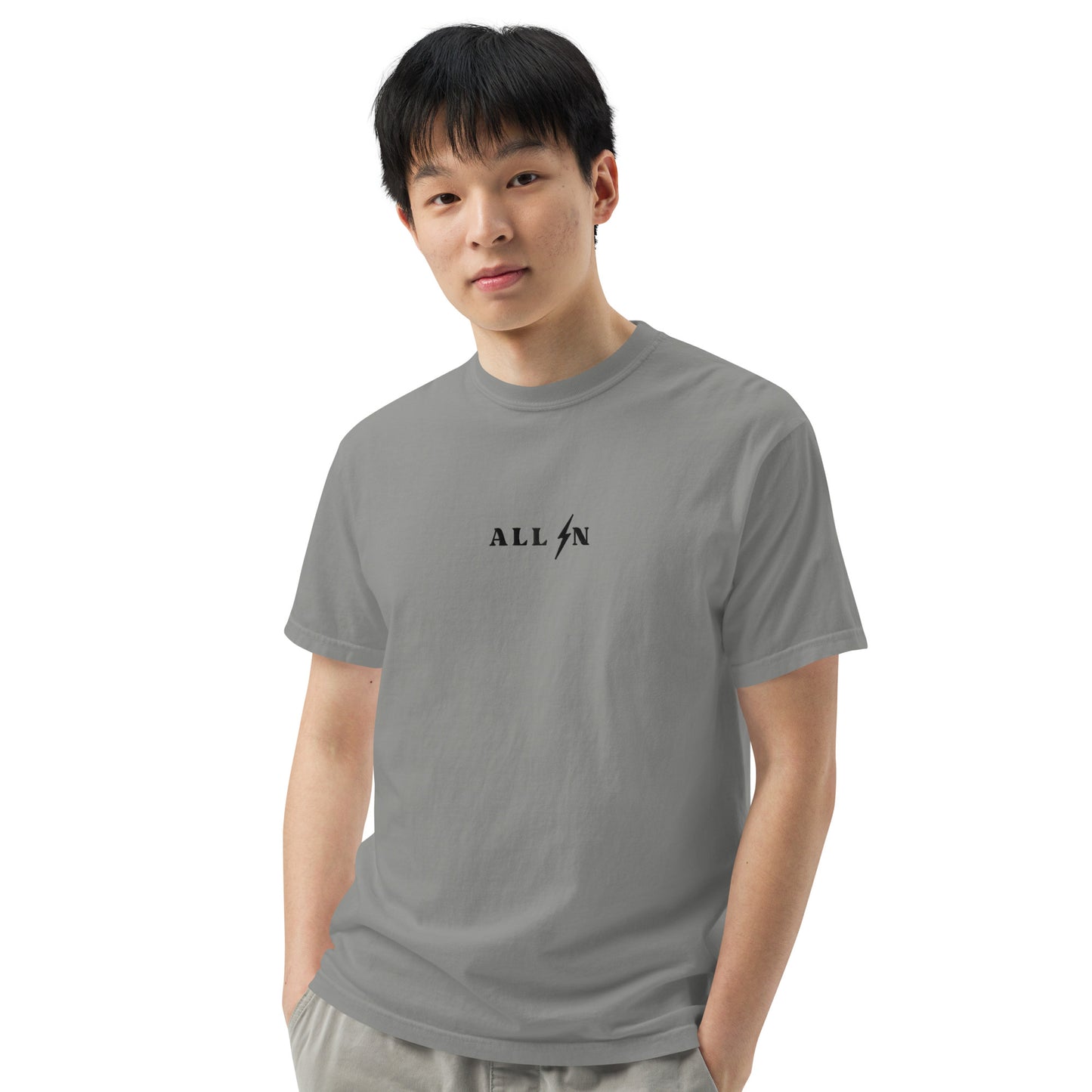 ALL IN black logo tshirt