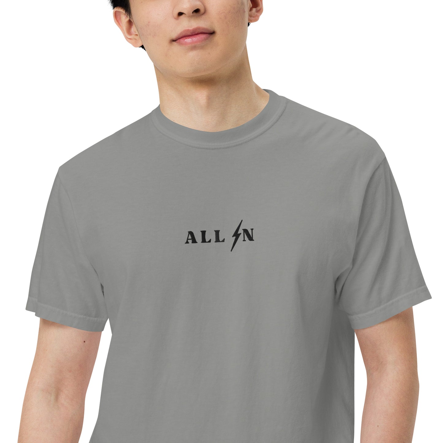 ALL IN black logo tshirt