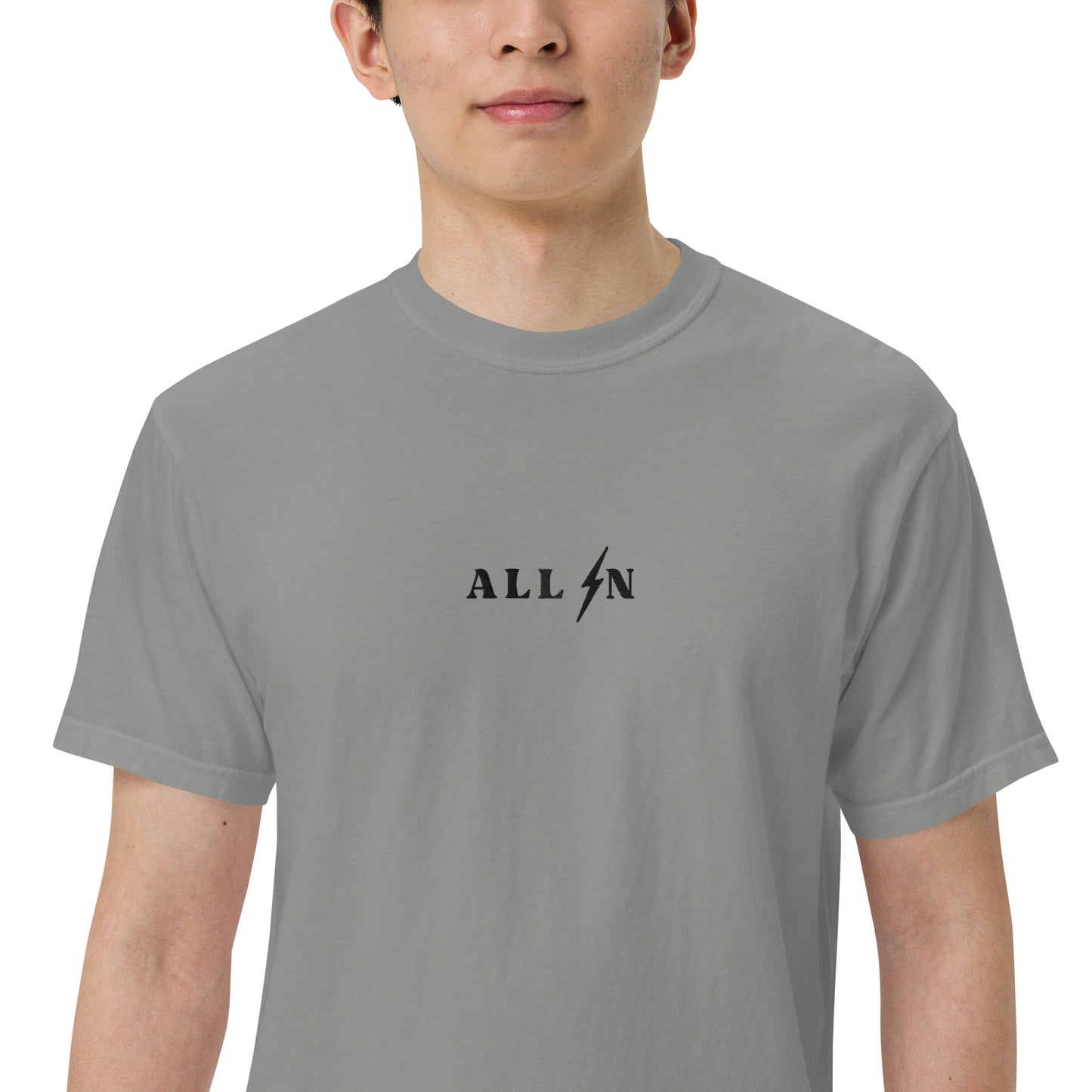 ALL IN black logo tshirt