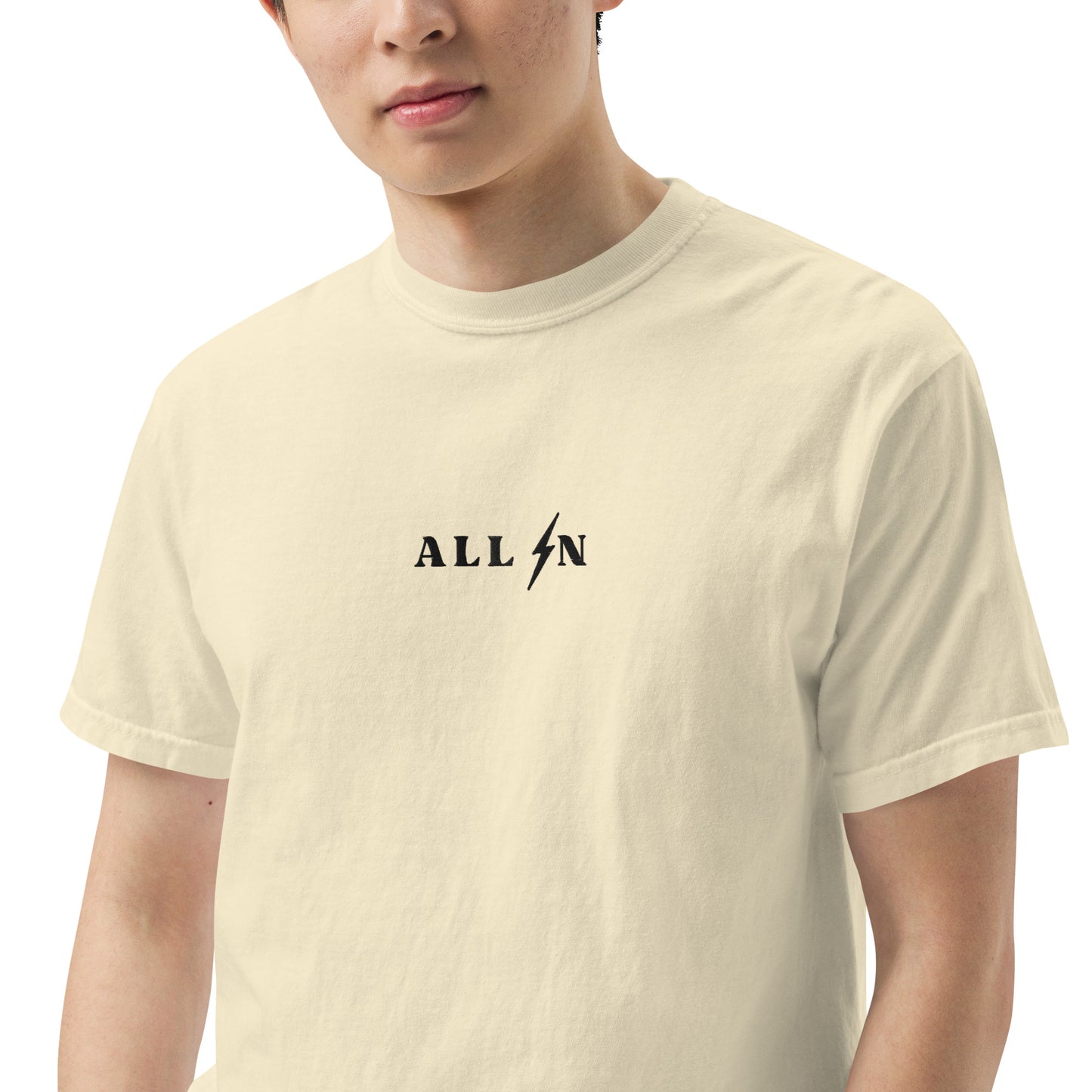 ALL IN black logo tshirt