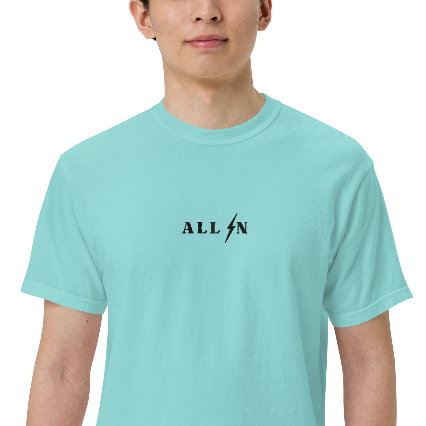 ALL IN black logo tshirt