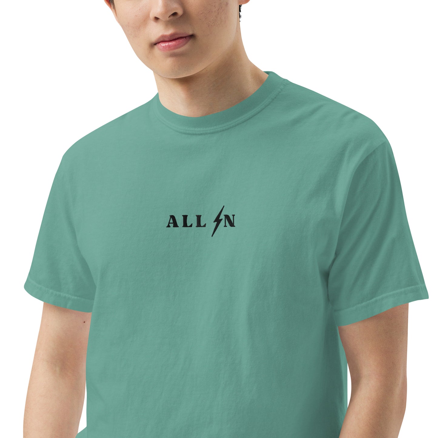 ALL IN black logo tshirt