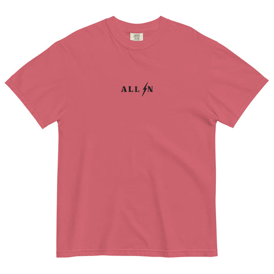 ALL IN black logo tshirt