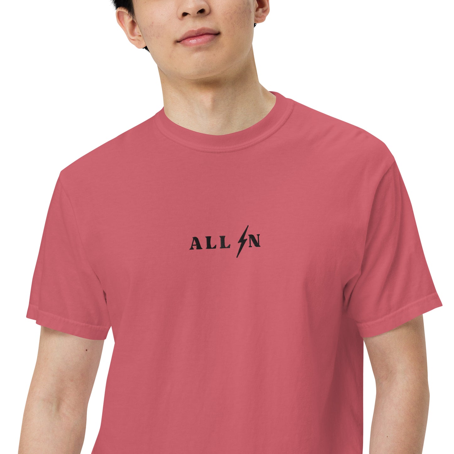 ALL IN black logo tshirt