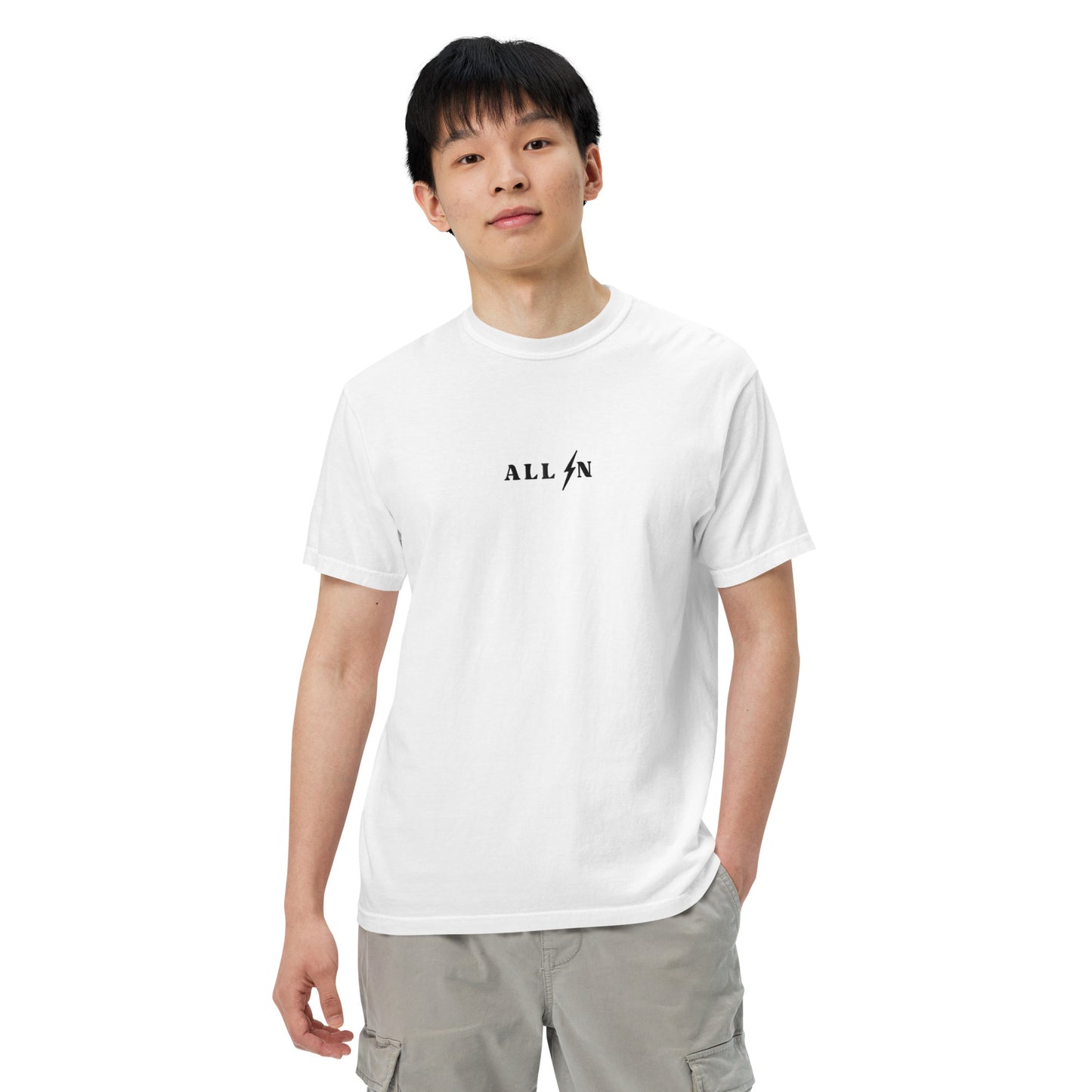 ALL IN black logo tshirt