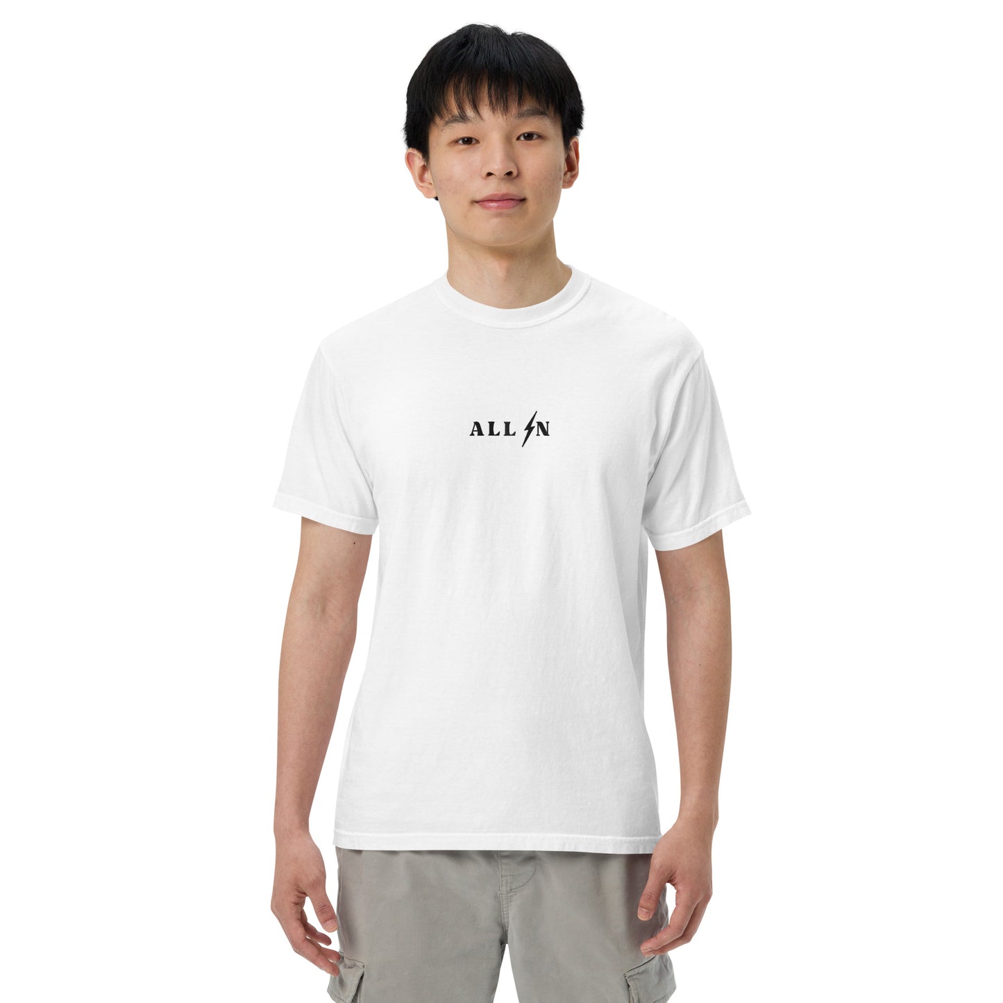 ALL IN black logo tshirt