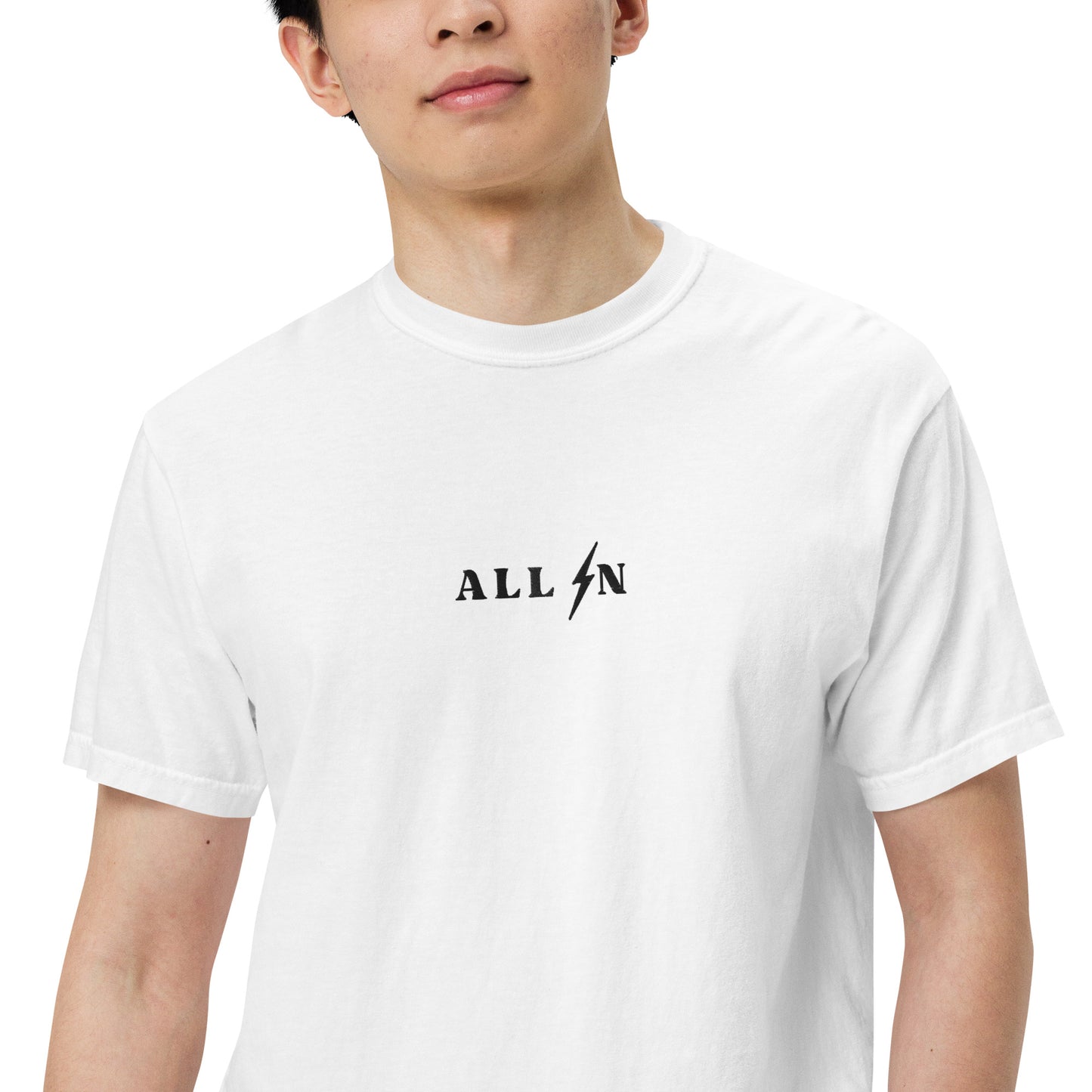 ALL IN black logo tshirt