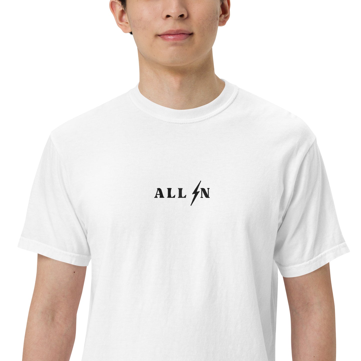 ALL IN black logo tshirt