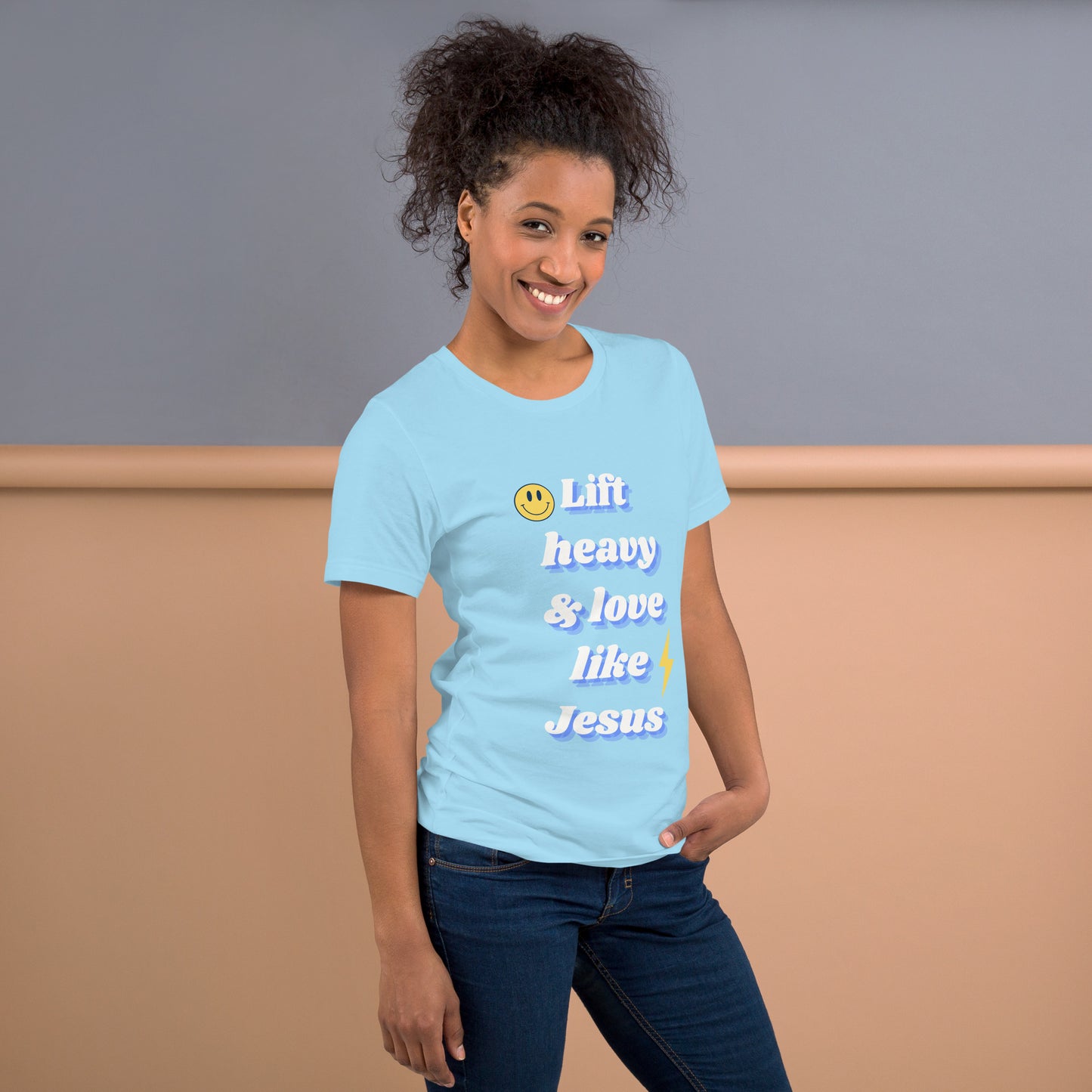 Lift heavy & love like Jesus tshirt