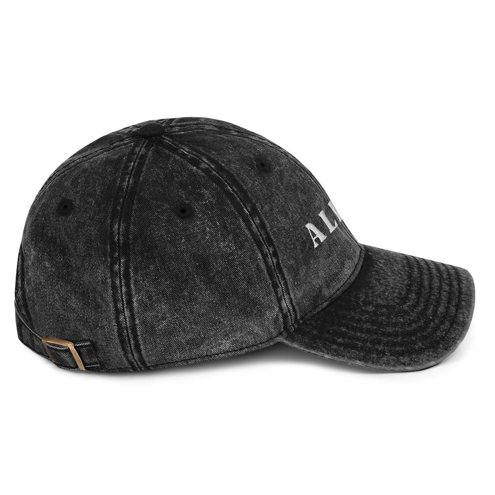 ALL IN washed out dad cap