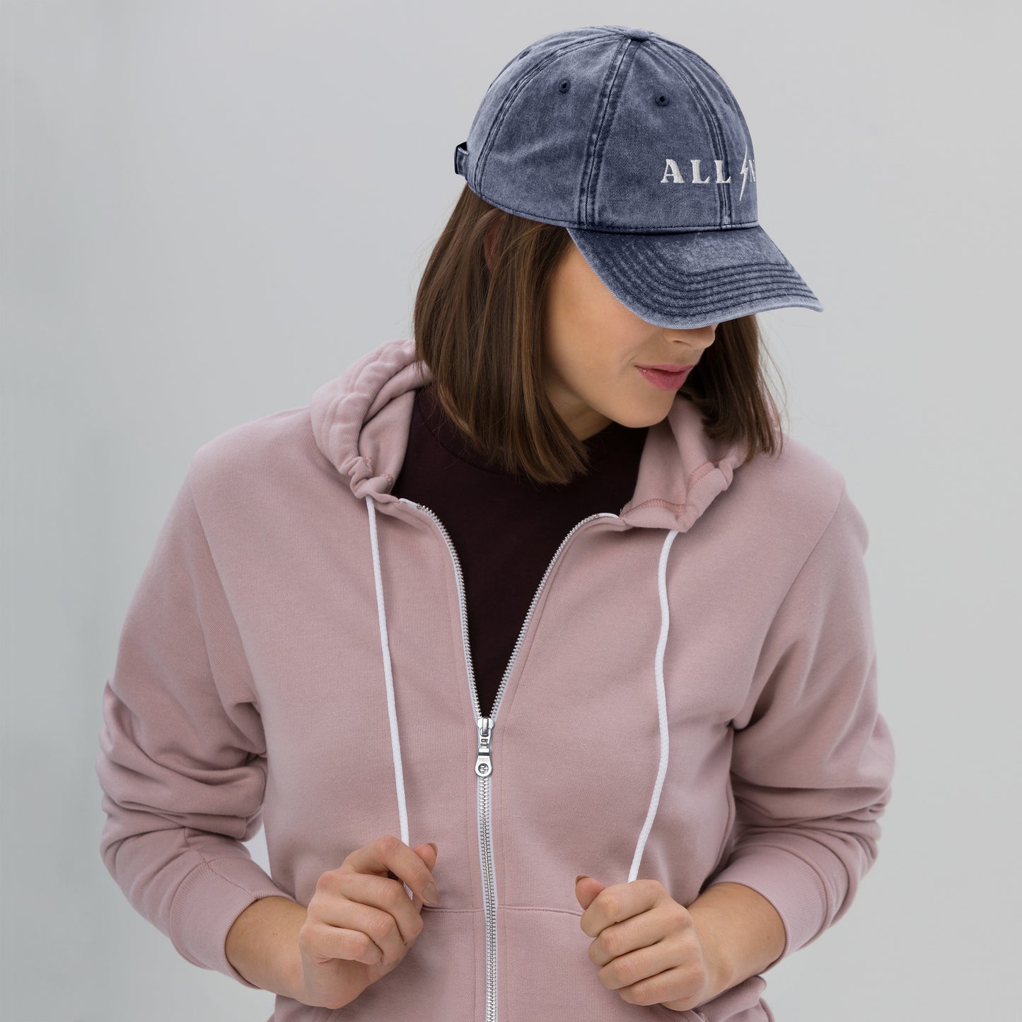 ALL IN washed out dad cap